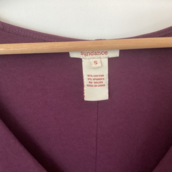 Sundance Eternal Compliments Ruched Plum Purple lined dress S flattering bodycon - Picture 6 of 11